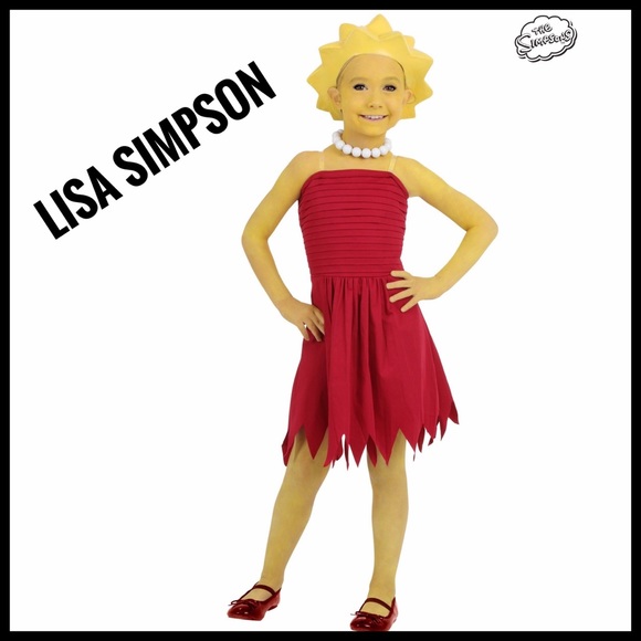 Simpsons Costumes Nwt Girls Lisa Simpson Dress And Pearls Costume Simpsons Costumes Nwt Girls Lisa Simpson Dress And Pearls Costume